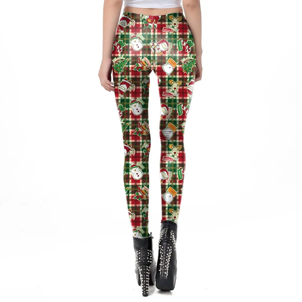 

Christmas Tree Digital Print Leggings Yoga Pants Women's Autumn Winter Tights Outer Wear Fashionable Style