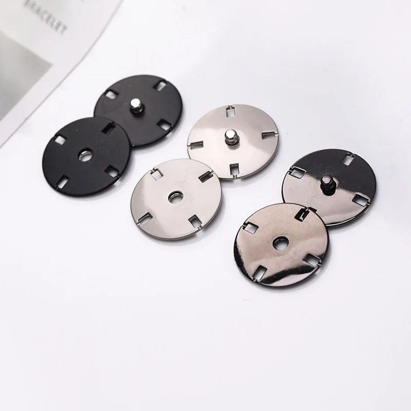 10pcs Metal Color Concealed Buckle Coat Windbreaker Down Jacket  Accessories Small Fragrance Style Invisible Snap Buttons