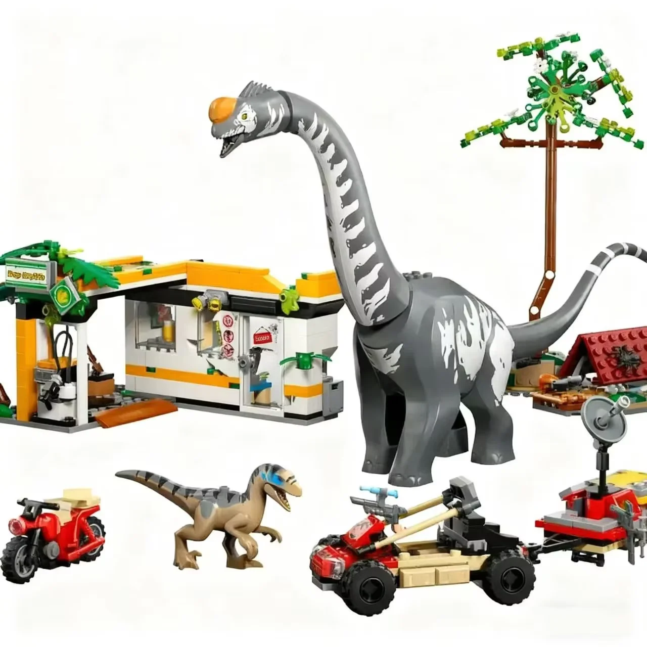 Compatibele sets Dinosaur Series Bouwstenen 76949 Giganotosaurus en Therizinosaurus Aanval Kinderwereld Park Speelgoed Geschenken