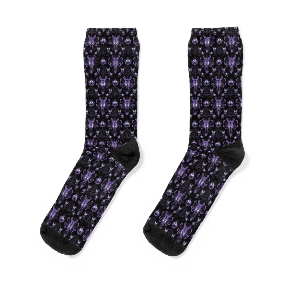 

Haunted mansion contrast Socks christmas gift bright garter colored hockey Socks Girl Men's