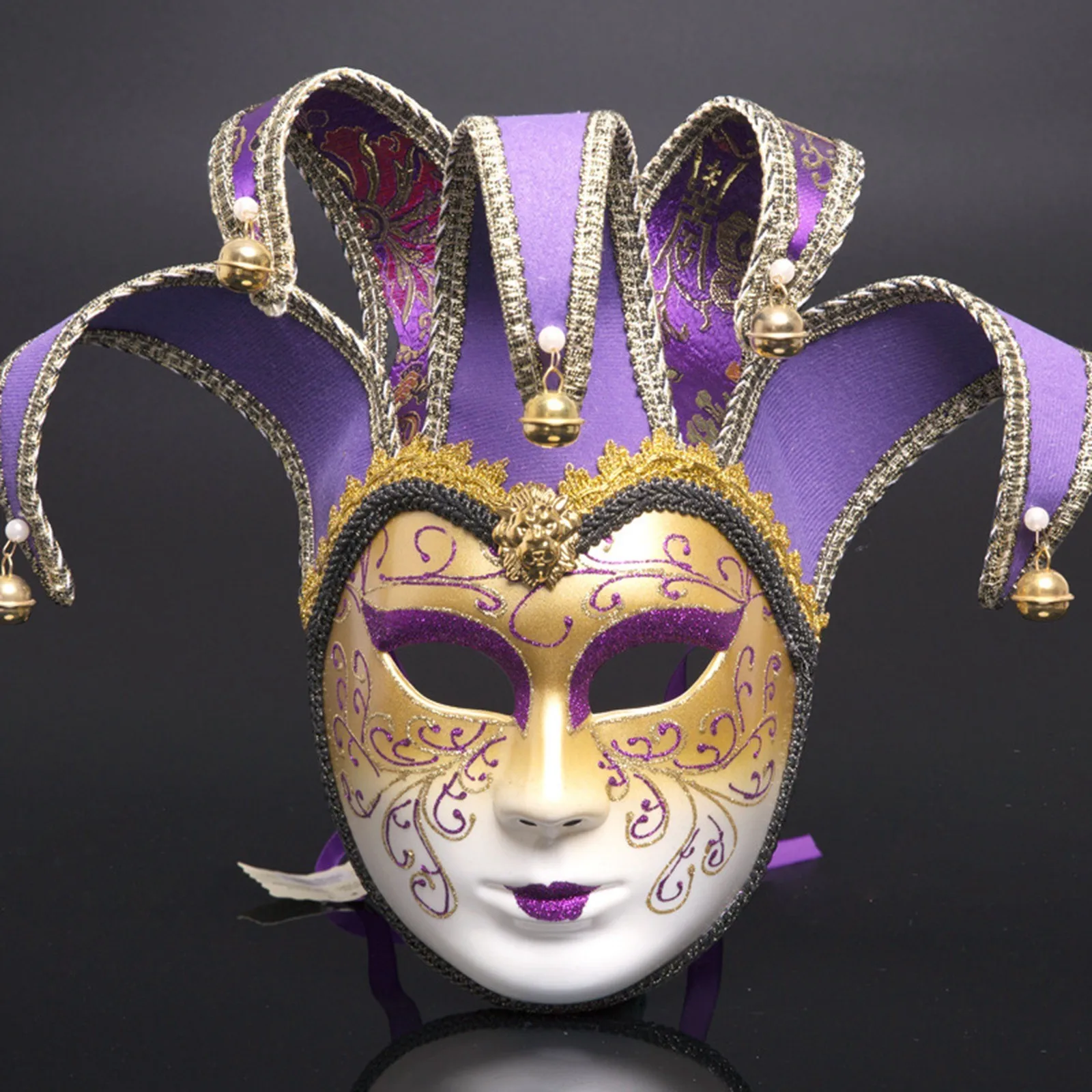 

Masquerade Ball Joker Crack Mask For Women/Men Musical Venetian Party Mask Halloween/Wedding Mardi Gras Mask Holiday Party Mask