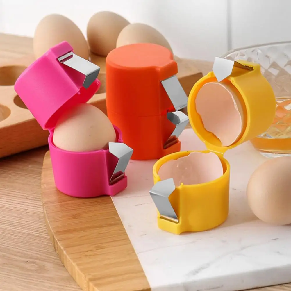 1/3/6Pcs Egg Opener Set Handheld Eggshell Cutter for All Egg Sizes Cooking Crack Separator Tool Portable Kitchen Gadget