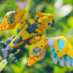 BeastBox Deformation Robots Transformation Animal Toy Cube Model Rumble Beat Parrot Action Figure Jugetes For Gifts