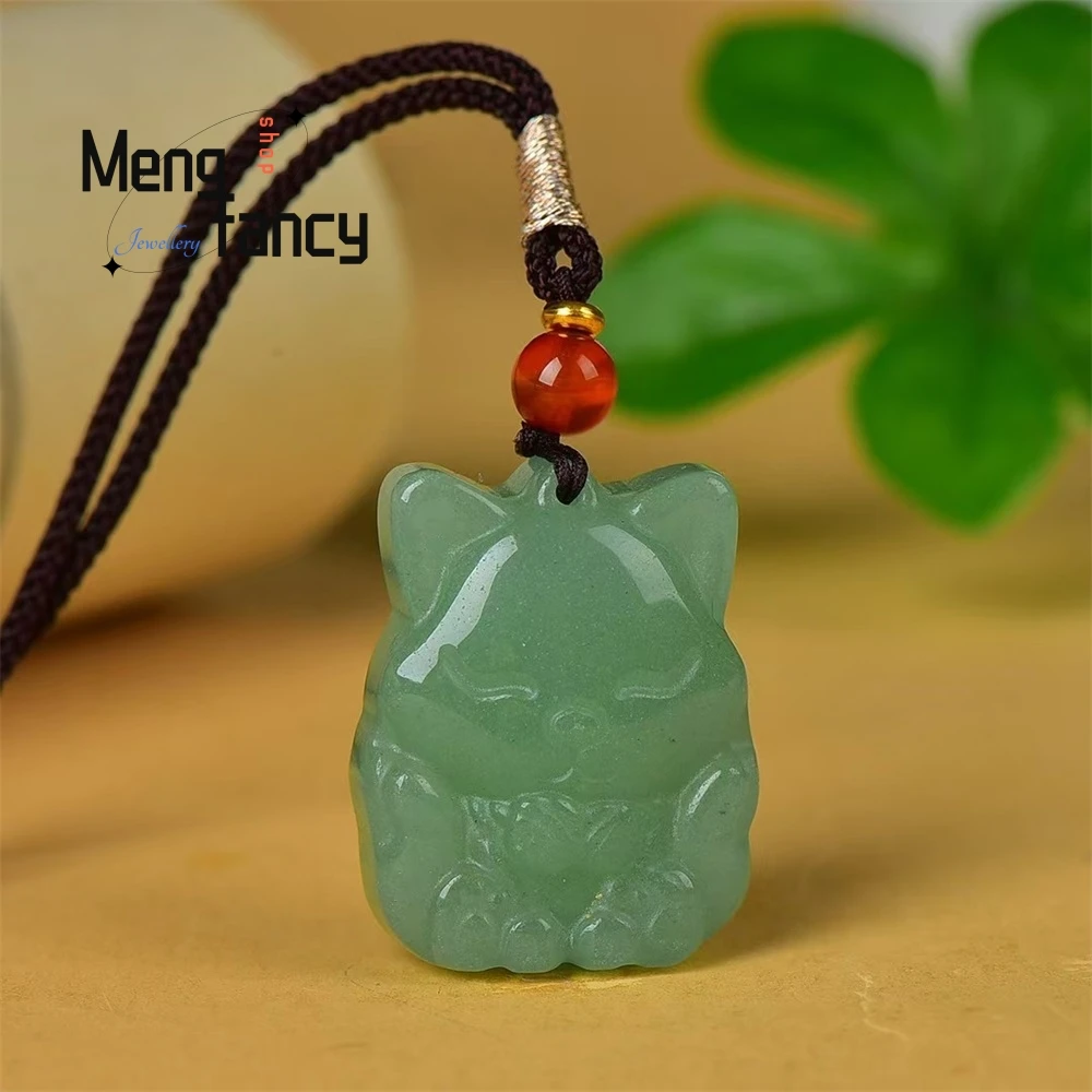 

High-Grade Natural Dongling Jade Fox Pendant, Dongling Jade Pendant Sweater Chain Best Selling Fashion Elegant Exquisite Jewelry