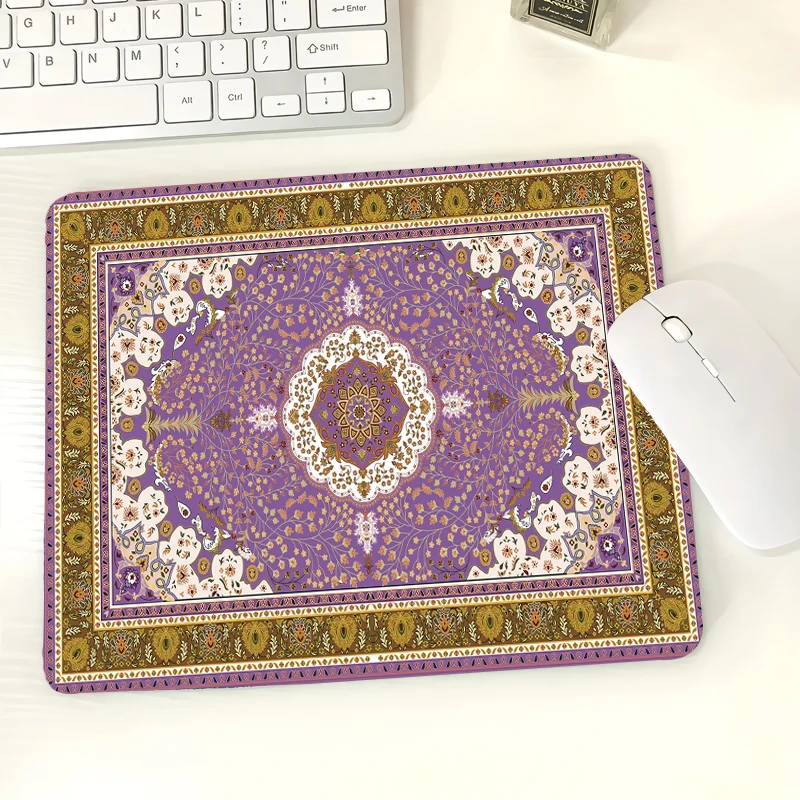 

Persian Mini carpet Game mouse Pad Vintage-style carpet pattern cup laptop non-sliding mat мышиная площадка office accessories