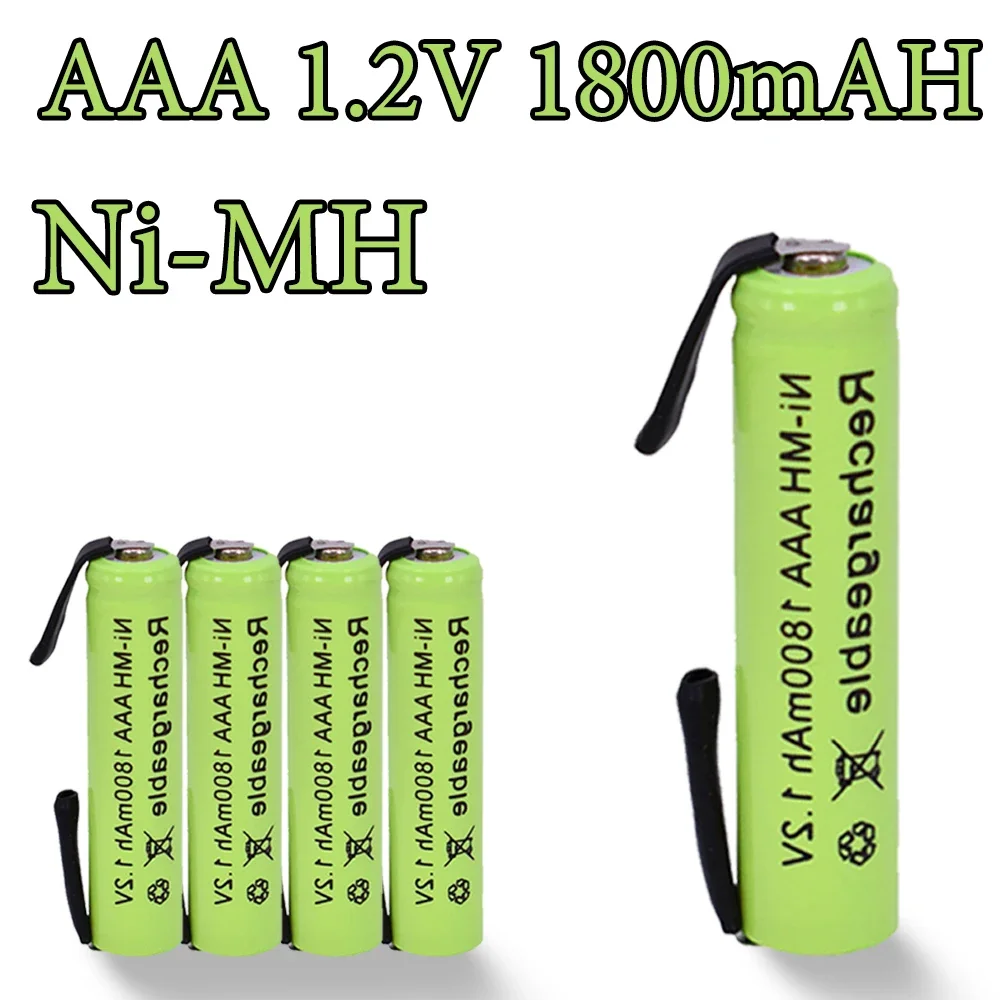 

1800mAh AAA 1.2V Quality Ni-MH Rechargeable Battery Rechargeable Battery 3A Baterias