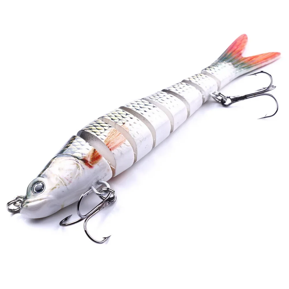 เหยื่อตกปลา Swimbait เหยื่อ Hard เหมือนจริง 137mm 27g Lure Treble Hook Multi Jointed Lures สําหรับปลาเทราท์เบสปลาคาร์พ Fishing Tackle