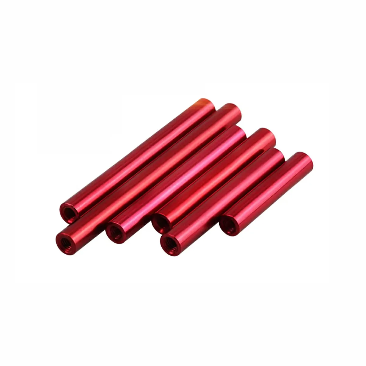 

M3 Aluminum Alloy Standoff Spacer Column Double Internal Thread Long Nut for RC Drone Frame Red Black