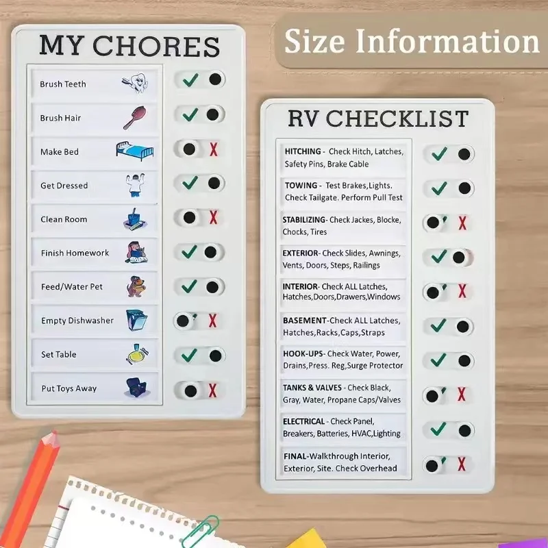 Imagem -02 - Quadro Destacável para Planejamento de Tarefas Diárias Memo e Checklist Board Bons Hábitos com Esta Tarefa Diária