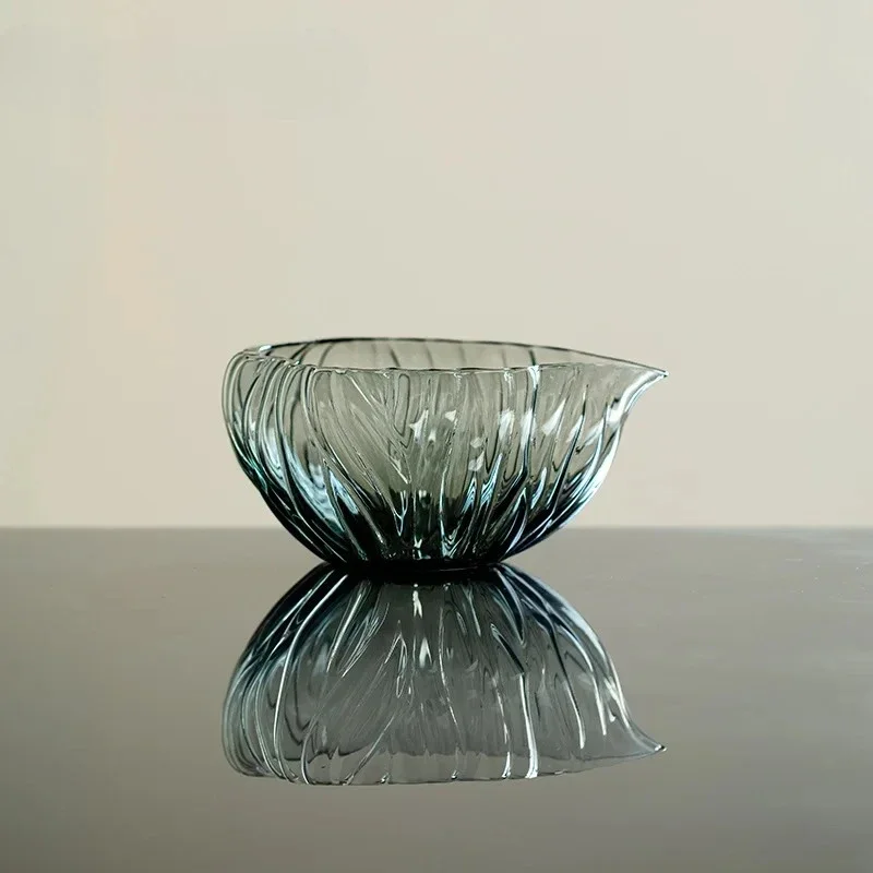 Creative Lotus Boat Glass Tea Pitcher Boutique Shell Fair Cup Cha Hai Heatproof Justice Cup Coffee Tea Services Equipment