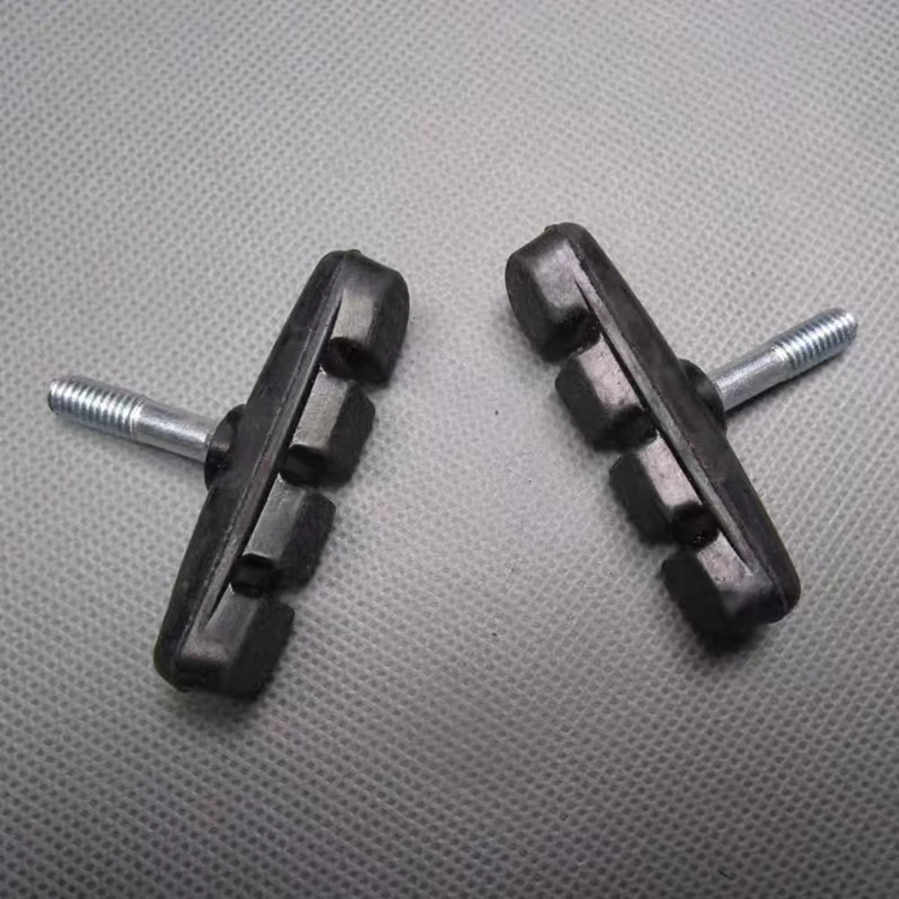 4/8Pcs Bicycle Brake Shoes For V Brake Symmetrical 7cm Bike Brake Pads Block Rubber Cycling Knob Installation Accessories ﻿