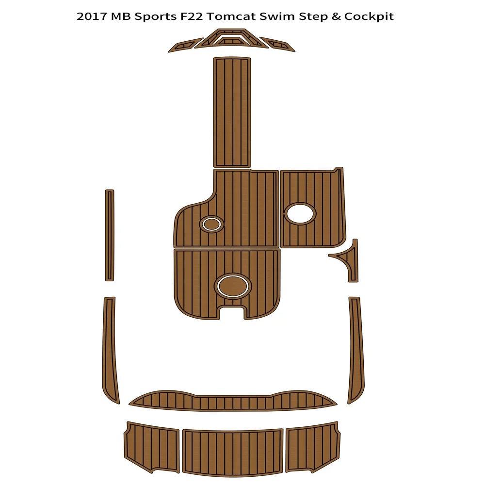

2017 MB Sports F22 Tomcat Платформа для плавания Кокпита Pad Лодка EVA Тиковый пол SeaDek Стиль Gatorstep Самоклеящиеся dwsertgshrfxdryy