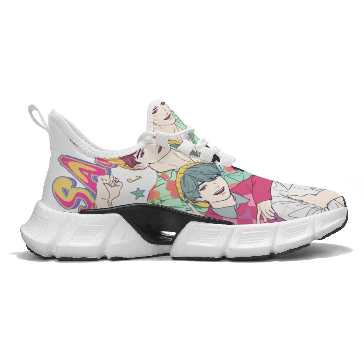 

Нишевая легкая повседневная спортивная обувь большого размера с круглым носком и шнуровкой, повседневная спортивная обувь с анимированным рисунком команды охотника ведьмы