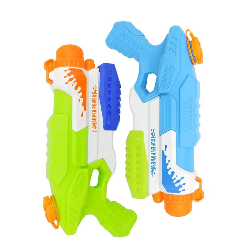 ปืนฉีดน้ำเด็กแบบดึงขึ้น รุ่นแรงดันสูง สำหรับเล่นกลางแจ้ง ปาร์ตี้ชายหาด สงครามน้ำ ของเล่นสร้างสรรค์ ของขวัญวันเกิดสำหรับเด็กผู้ชาย