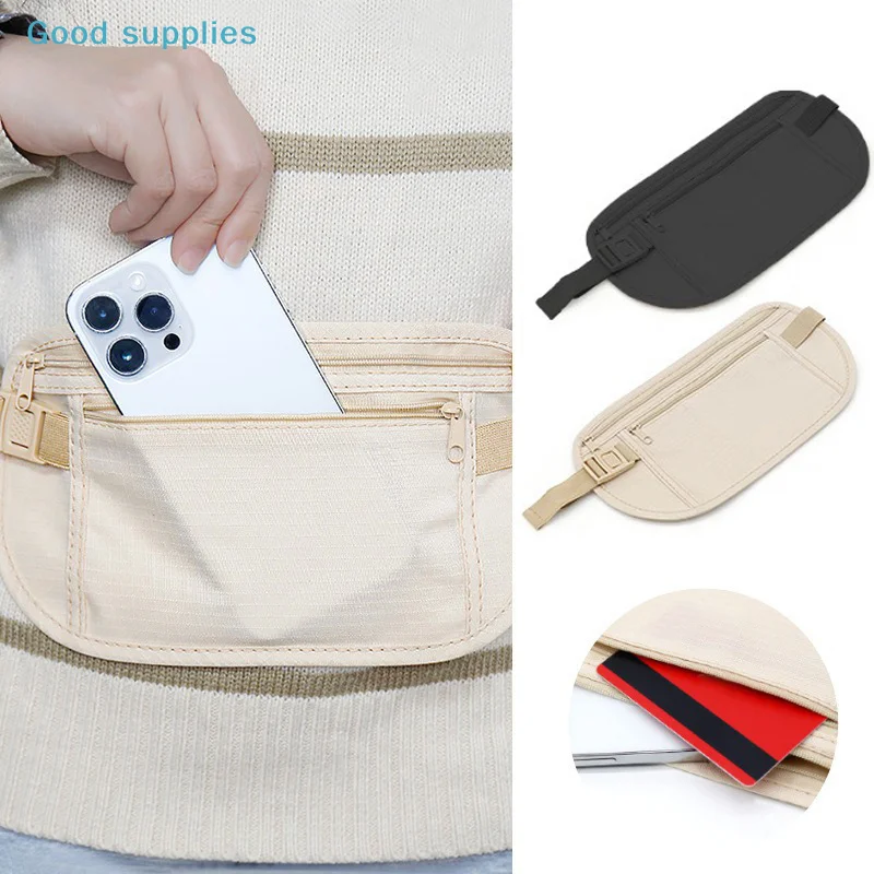 Invisible Travel Waist Bag - Hidden Security Money Belt Invisible Chest Pack for Passport And Valuables - Gift for Safe Trips