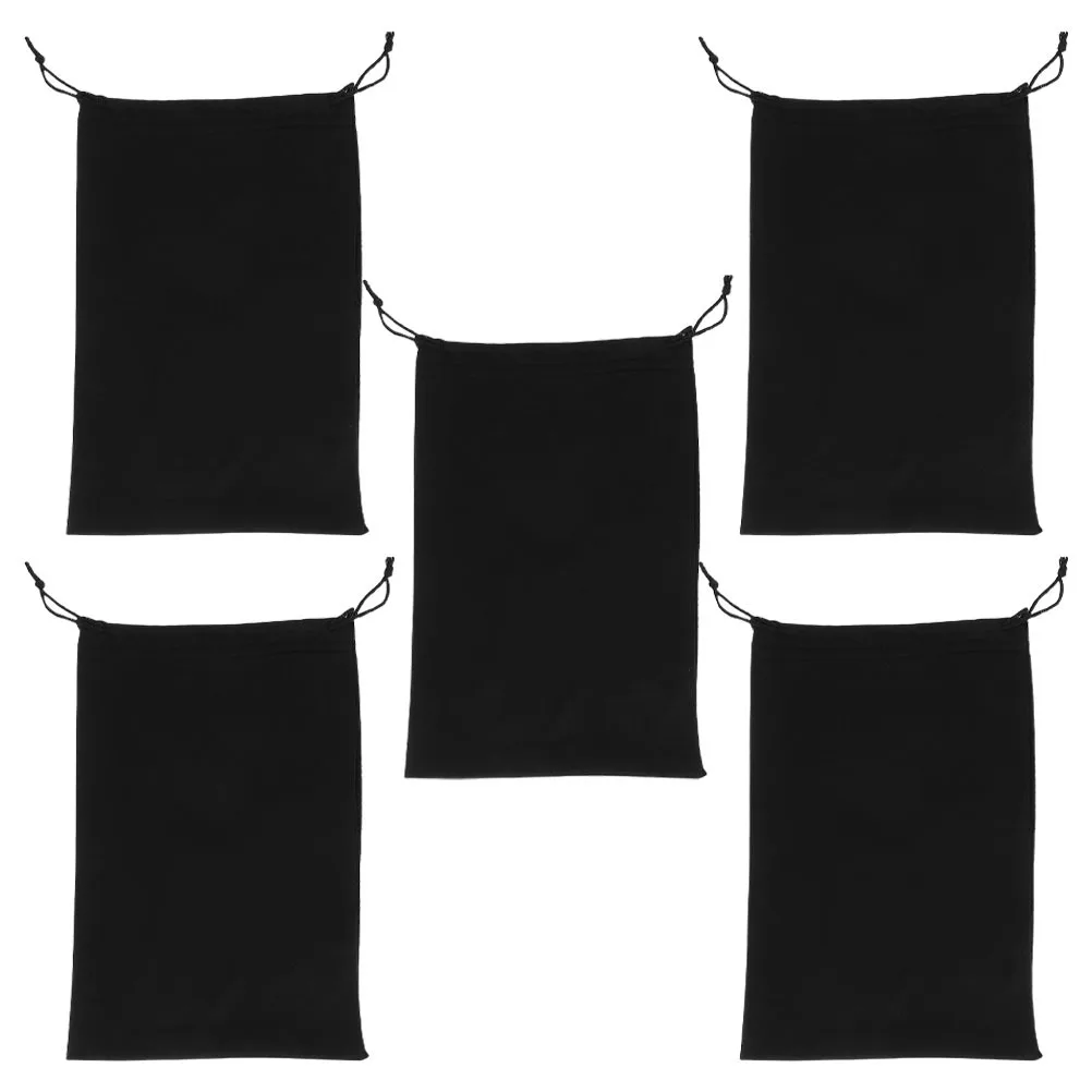 5Pcs Snow Goggles Bag Drawstring Portable Soft Glasses Pouch Protective Ski Sunglasses Storage Travel Outdoor Eyewear