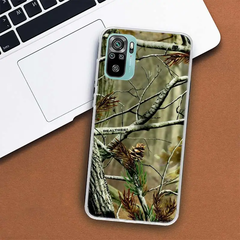 Realtree Real Tree Camo Phone Case For Xiaomi Redmi Note 11S 11T 11E 12S 12 Pro Plus 11 10S 10 9S 9T 9 8T 8 7 Coque Soft