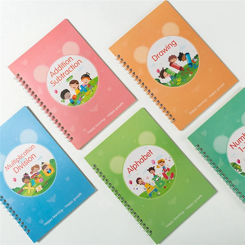 -AA04 Groove Writing Exercise Book Copybook To Improve Children's Handwriting Skills Ink Practice Ages 3-8 Years Old