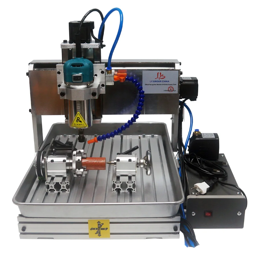 CNC 6040 Linear Guide 5Axis 1500W Carving Router 3040 4Axis Metal Wood Engraving Machine USB Port 120mm Z Stroke for PCB Milling