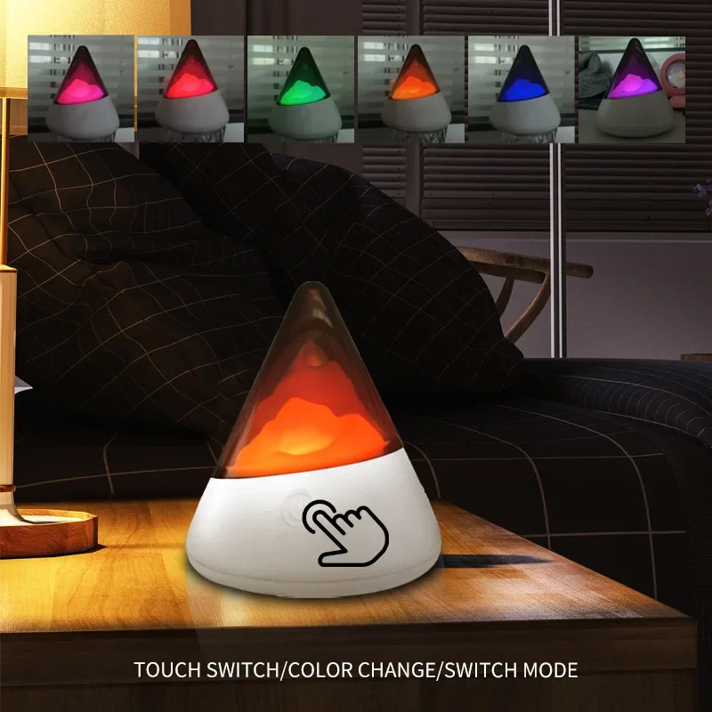 

Led Iceberg Night светильник USB Touch RGB перезаряжаемая беспроводная внешняя лампа для кемпинга дома спальни прикроватный Декор ночник