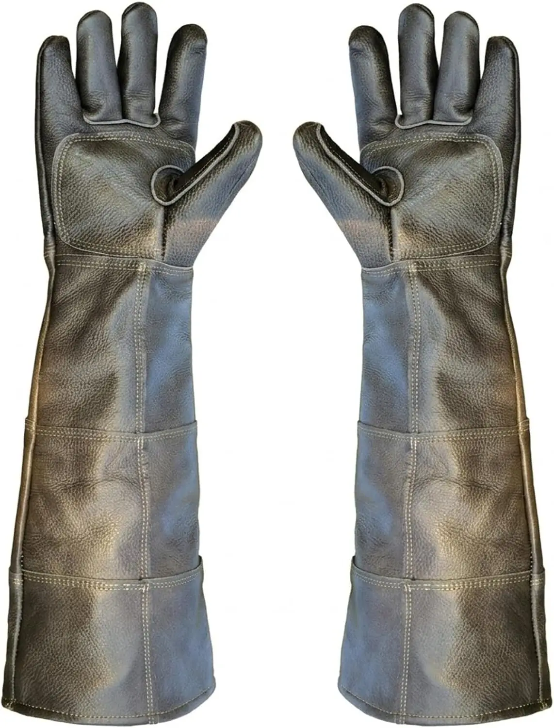 

Bite Proof Leather Gloves High Protective for Cat Scratch Dogs Snake Reptile,Lengthened and Thickened Animal Control Pet