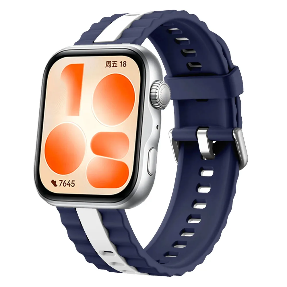 Two-color Silicone Strap for Huawei Watch Fit 5 4 3 Breathable Bracelet Replacement for Huawei Watch Fit 5 4 Pro Belt Accessorie