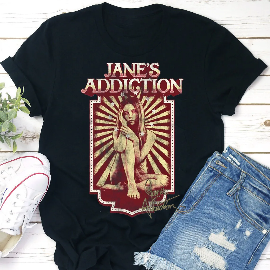 Janes Addiction Black Tee Shirt Cotton Short Sleeve All Size S to 5XL