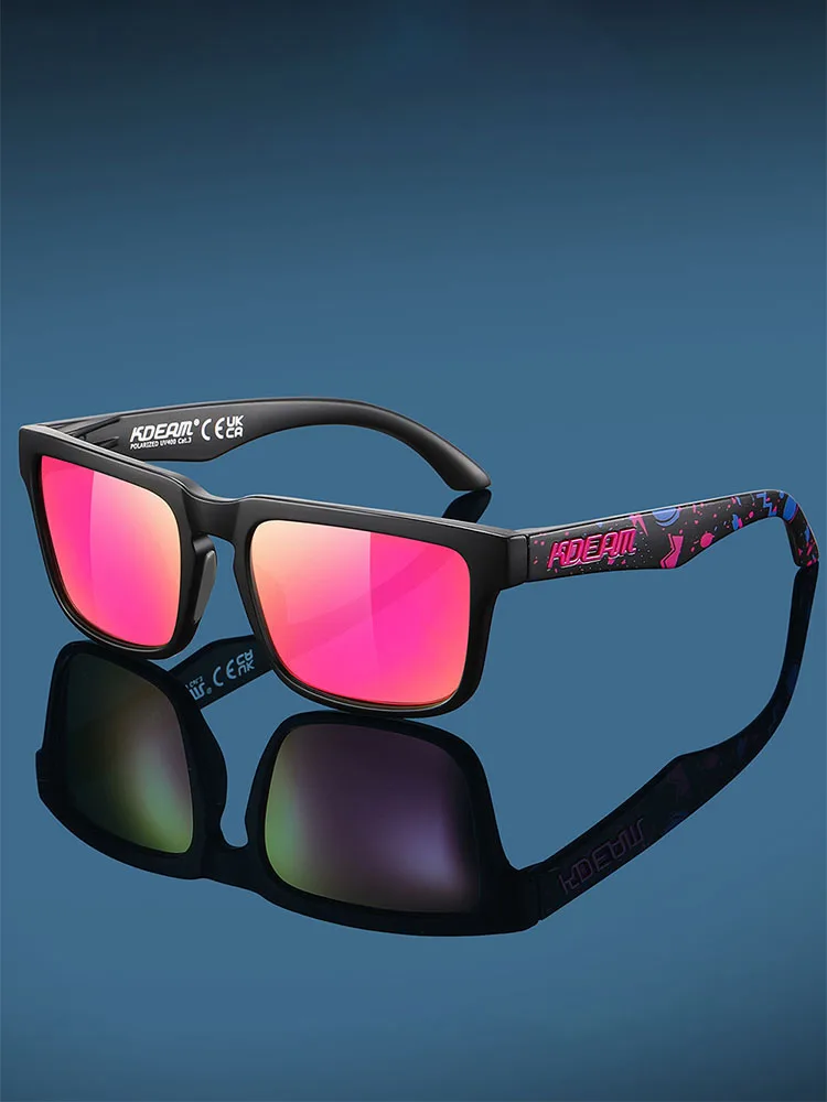 KDEAM 2026 Sonnenbrille für Herren Anti-UV Sonnenbrillen Farbige Gläser Fahren Angeln UV400-Schutz Outdoor-Sport Damen-Sonnenbrillen Neu
