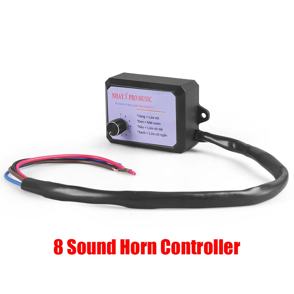 

​Horn Controller Nhay 3+ Pro Music Rapid Horn Relay 12-24V（8Tones ) for Motorcycle Car Marine Boat Truck All Vehicle