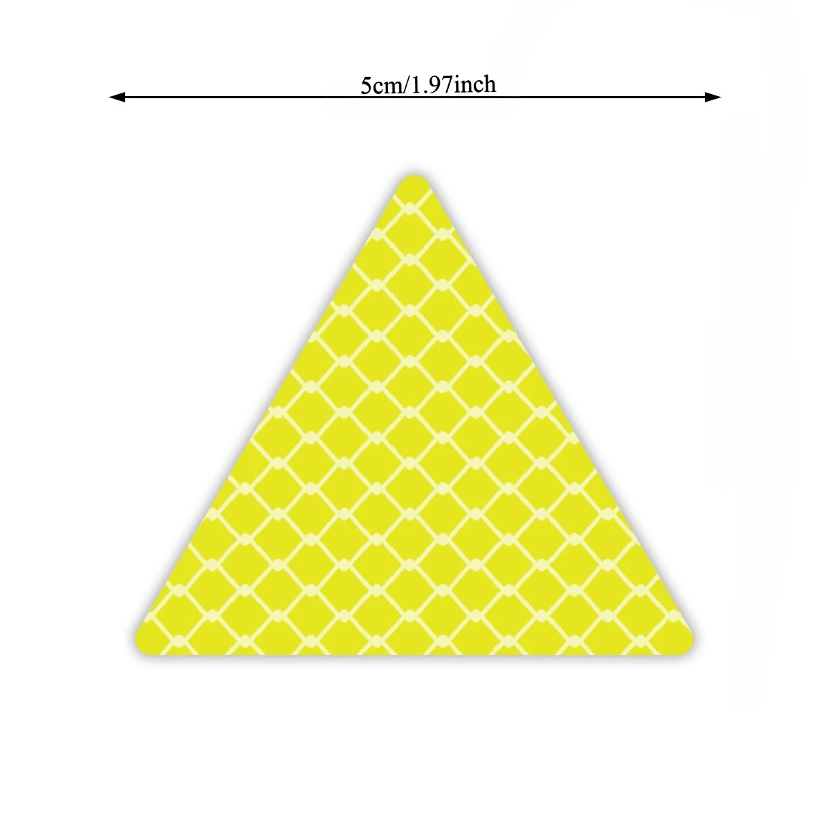 삼각형 고반사율 머드가드 데칼 격자 고반사율 소재 오토바이 전면 경고 데칼 모터 액세서리
