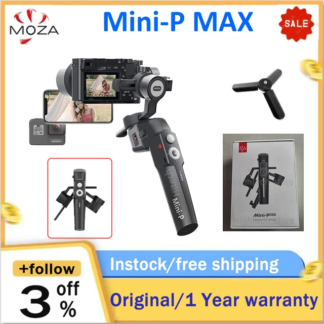 Moza Mini-P MAX 3-Axis Gimbal Stabilizer Foldable Pocket Sized Handheld for  Gopro /Smartphones/Action Cameras/Light Mirrorless - AliExpress