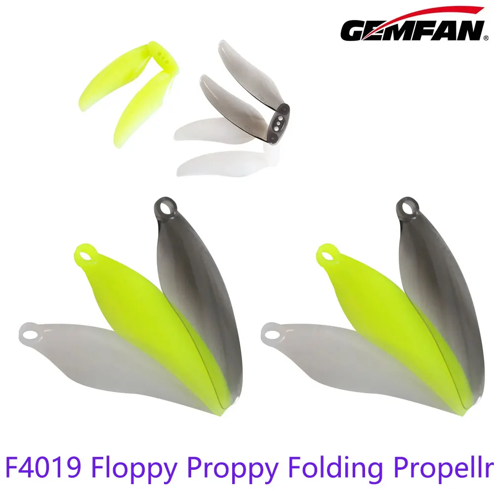 

12Pairs Gemfan F4019 Floppy Proppy 2 Blade 3 Blade Folding Propeller 4 Pair/Lot 4 Inch Multirotor Parts 3 Holes 12CW 12CCW