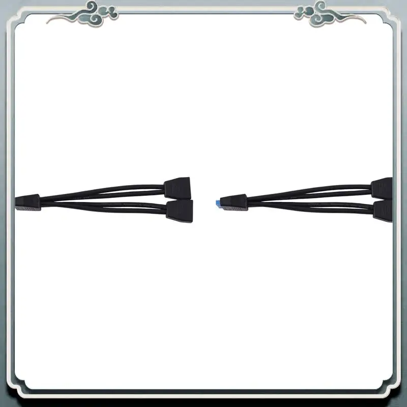 Premium 2X Small Mini USB 3.0 19 Pin/20Pin Internal Extension Header 1 To 2 Adapter Splitter Cable For Motherboard