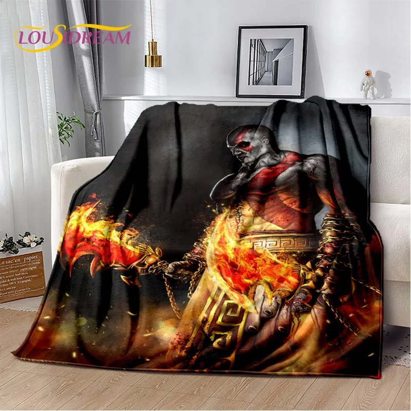 29 Style Kratos God of War Games Cartoon Blanket,Soft Throw Blanket for Home Bedroom Bed Sofa Picnic Travel Office Cover Gifts