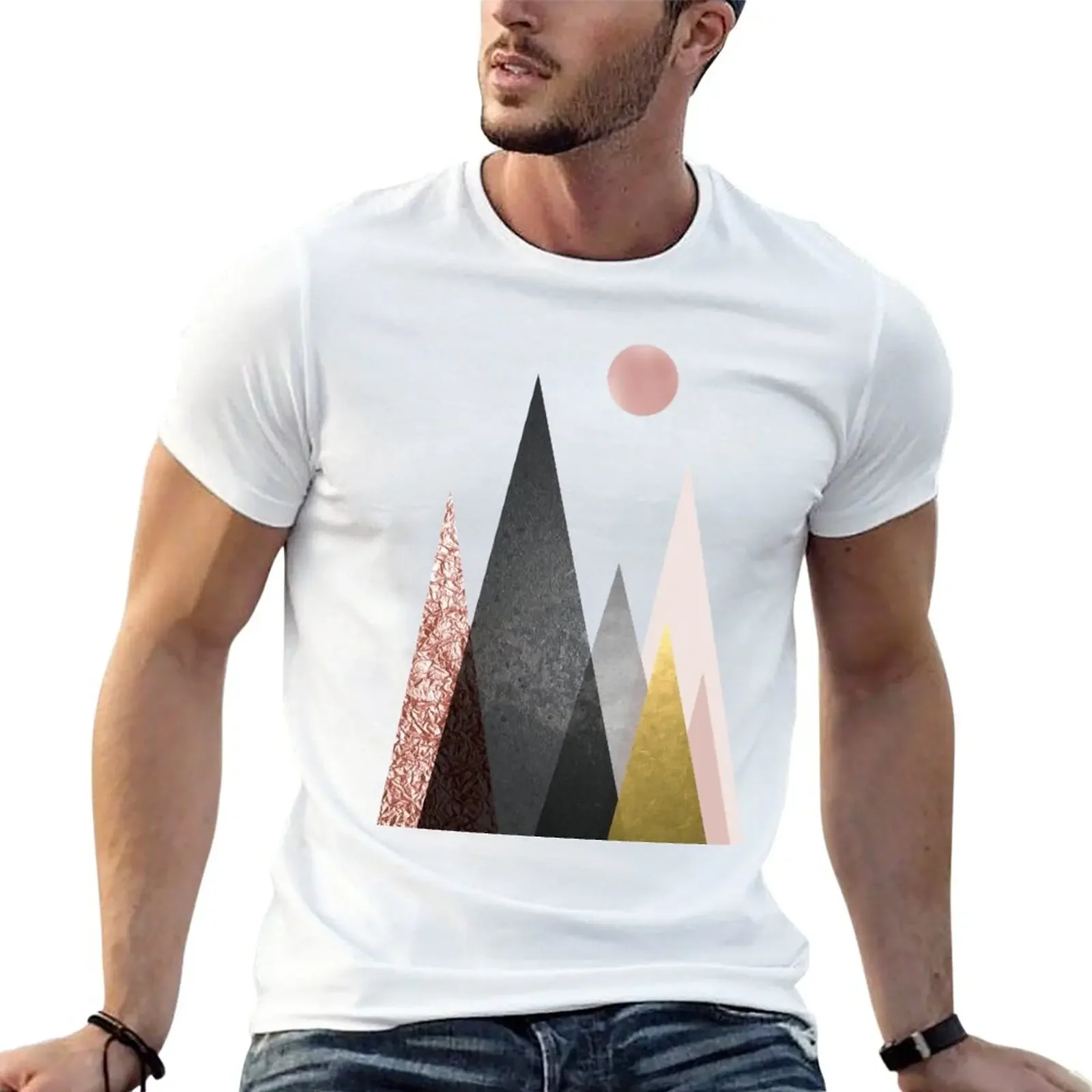 

Nordic Mountain Scene T-Shirt customizeds blacks t shirt men