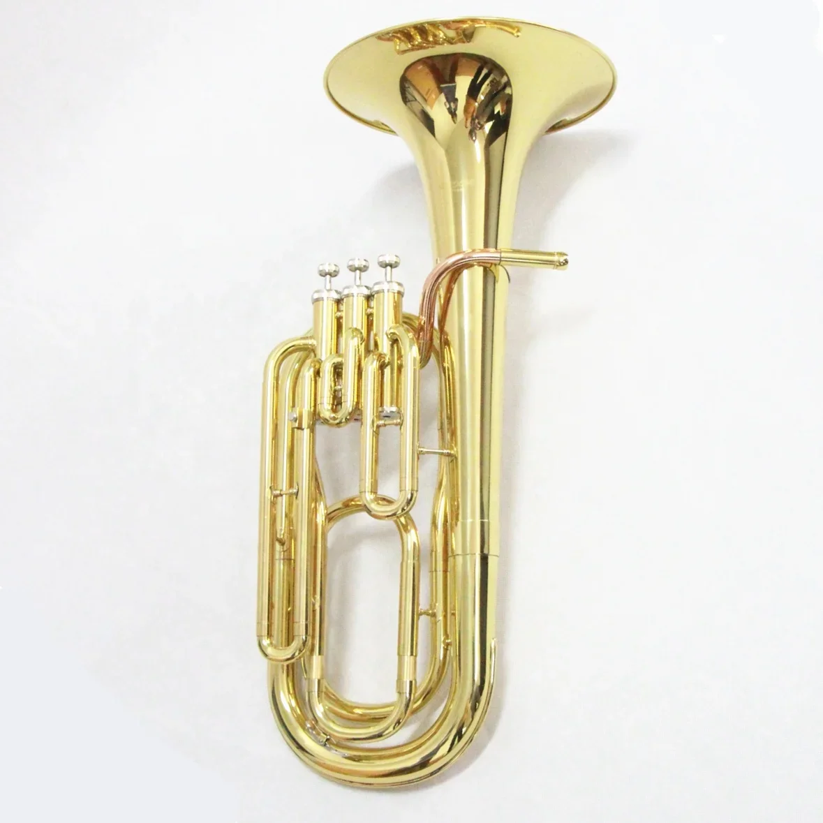 Brass Instrument Gold Lacquered Bb Baritone Horn