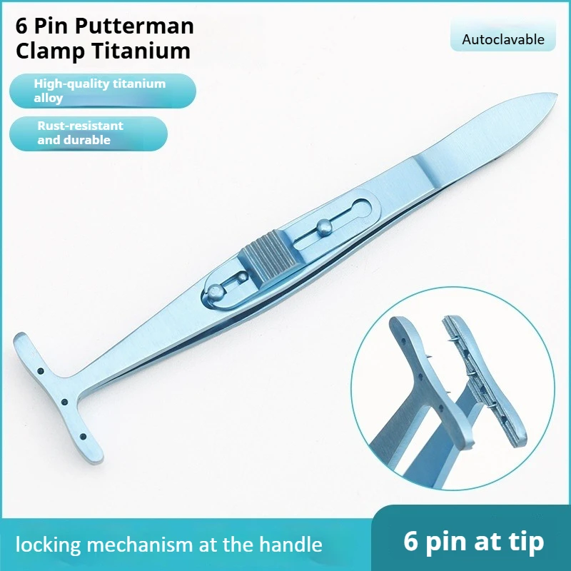 6-Pin Putterman Mullers Muscle Conjunctival Resection Ptosis Clamp Titanium Reusable