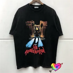 Vintage Kanye West T shirt Men Women High Quality Music Album Tour Ye Tee Oversize Heavy Fabric Tops Wash Hip Hop Short Sleeve