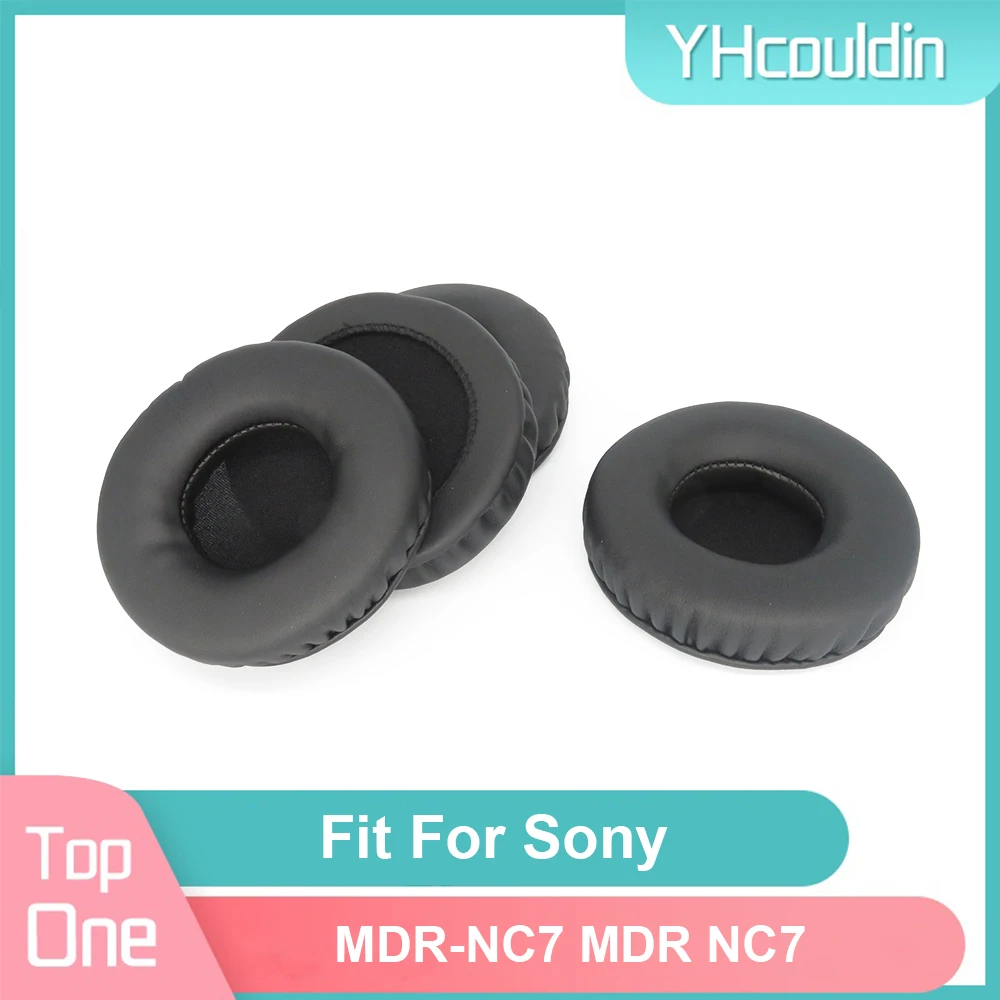 Oorkussen Voor Sony MDR-NC7 Mdr NC7 Hoofdtelefoon Oorkussens Pu Zachte Pads Foam Oorkussens Zwart