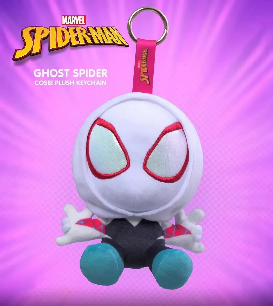 In Stock New Hottoys Original Spider-Man Cosbi Series Surprise Blind Box Charm Doll Keychain Bag Charm Trendy Decor Kid Gifts