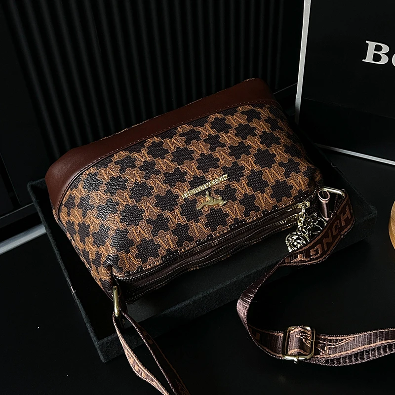 حقيبة الأم النسائية ذات سعة كبيرة في منتصف العمر، حقيبة كروس بسيطة ومتعددة الاستخدامات، حقيبة نسائية من الجلد الناعم #2