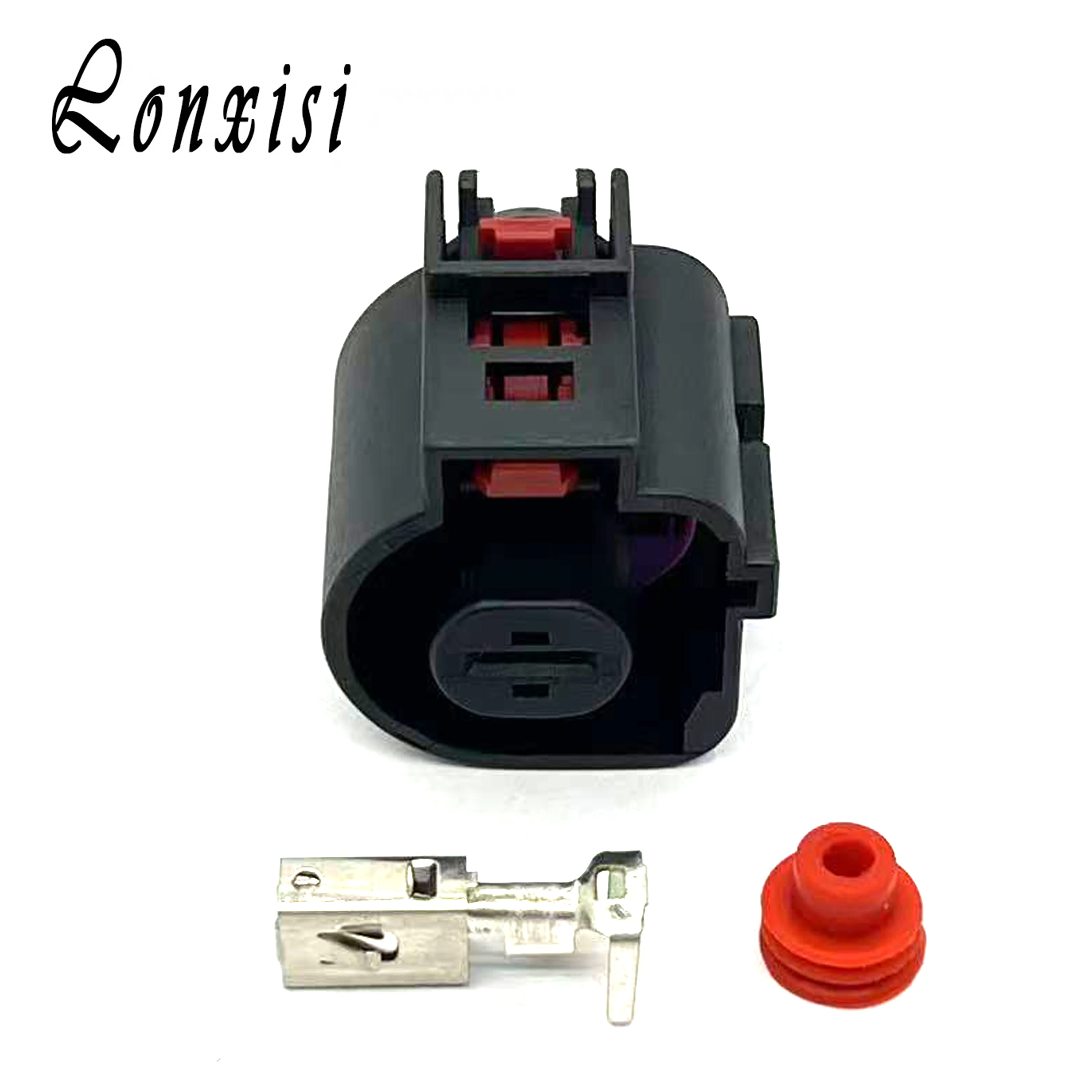 1 Pin 1K0973751 Car Black Connector Waterproof  Female Wiring Plug For Golf  Touran Polo Car Starter Motor