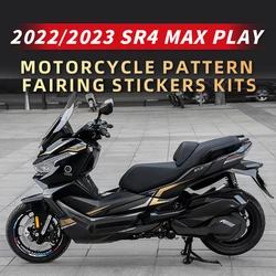 Verwendet für VOGE SR4 MAX Motorrad Verkleidung Aufkleber Kits Fahrrad Zubehör Farbe Teile Bereich Muster Dekoration Aufkleber