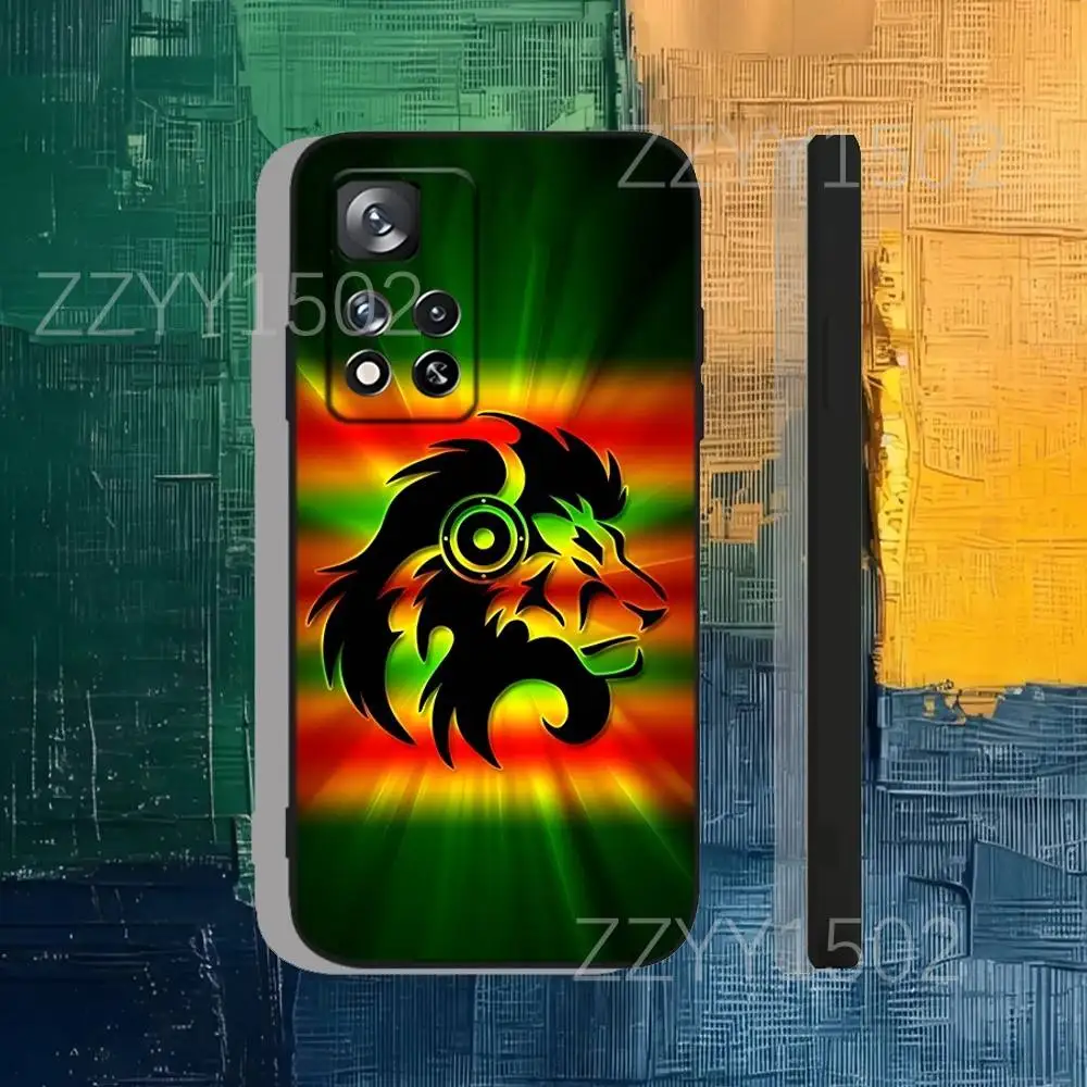 حافظة هاتف Bob Marley Rasta Lion لهاتف سامسونج S25، S24، Ultra، S20، S30، Plus، S22، S23، Ultra، Plus، 5G سيليكون أسود ناعم #5