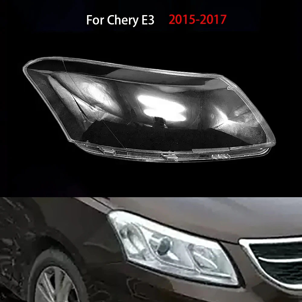 

Car Accessories Transparent Headlight Shade For Chery E3 2015-2017 Cover Lampshade Case Headlamp Shell Lens Plexiglass