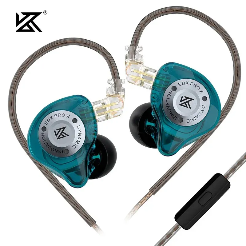 KZ EDX PRO X Bedrade koptelefoon HIFI Stereo Bass Muziek Oordopjes In-ear Sporthoofdtelefoon Ruisonderdrukkende gamingheadset
