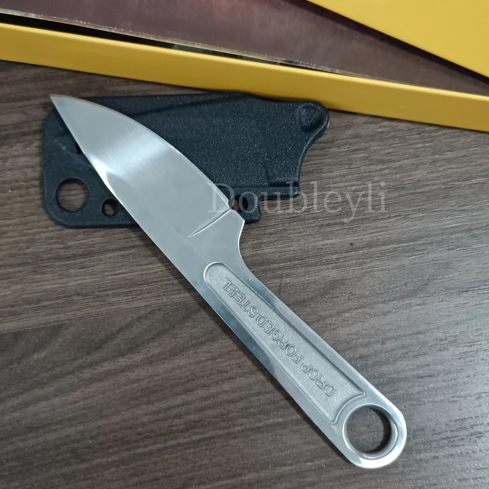 

Compact with K Sheath Outdoor Straight Knife Adventure Cutting Tool Portable Practical Meat Slicer Picnics Barbecues Ideal Knife EDC Tools Gift for Men