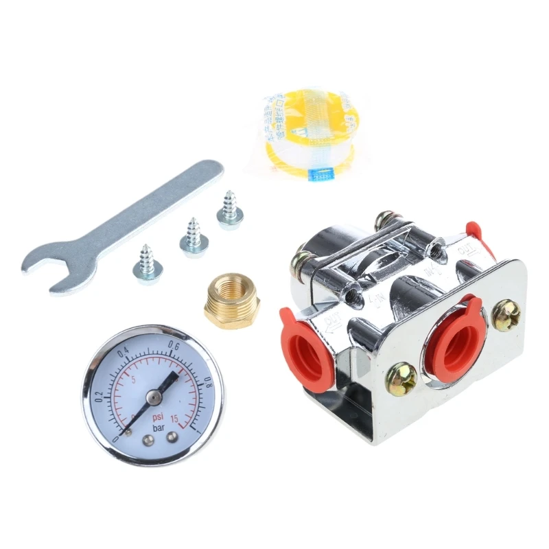 

G7NA 3/8inch Fuel Pressure Regulator with Oil Gauge 1-4PSI 12-804 4.5-9PSI 12-803 for Carburetor Carb