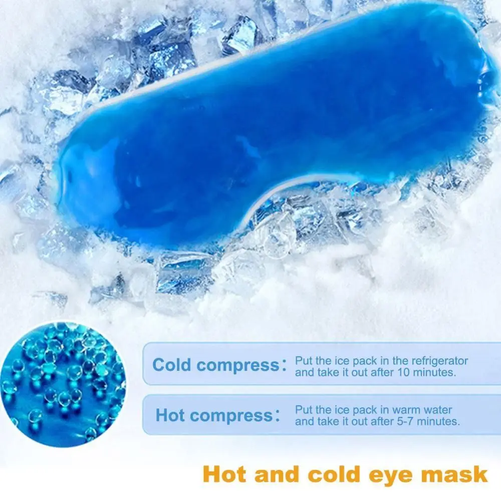 1Pcs Reusable Eye Mask Ice Bag Pack Sleep Mask Cold Hold Compress Eye Shade Patch Cooler Cold Gel Daily