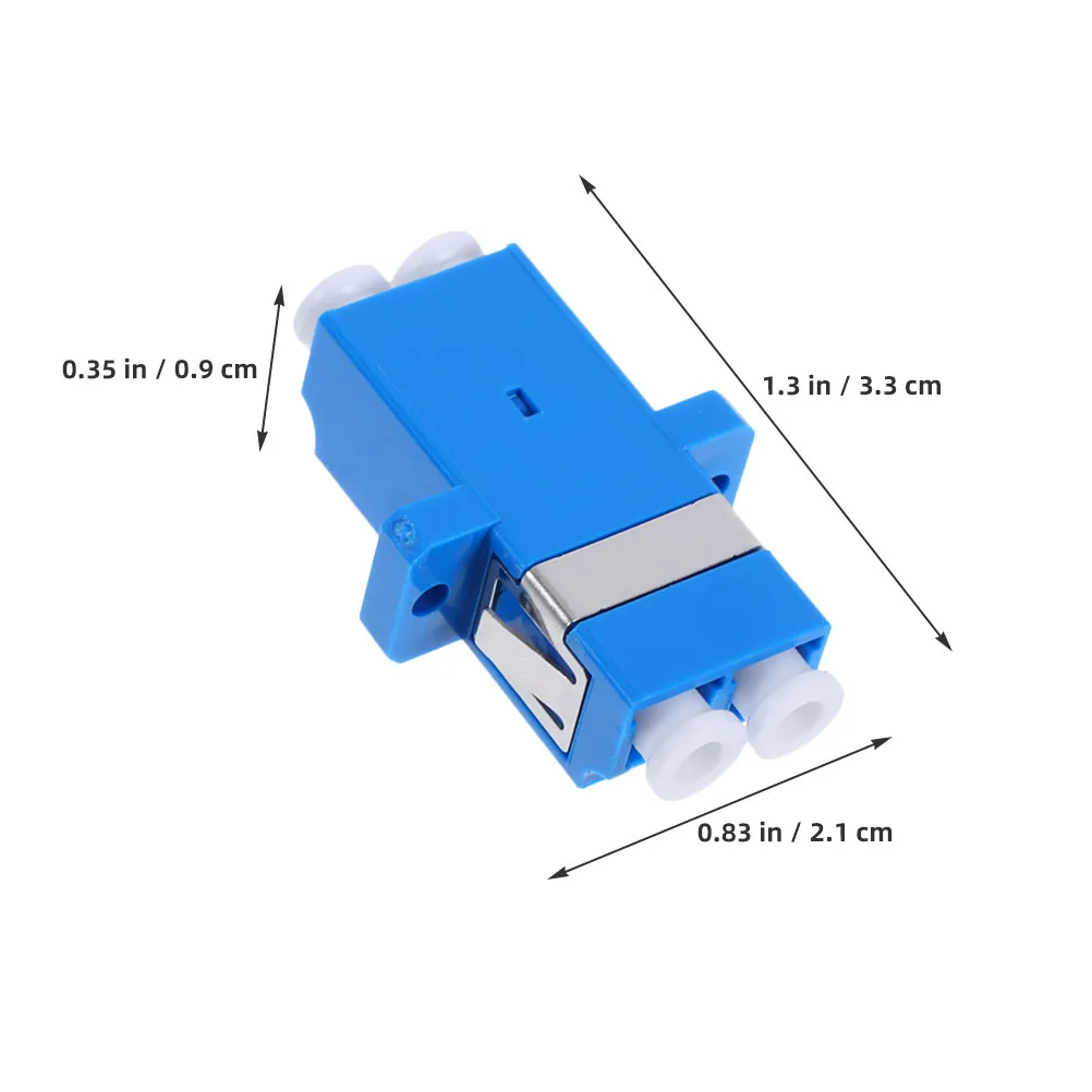 10Pcs Lc Duplex Fiber Optic Adapter Single Mode High-Density Compact Design for Patch Panel Server Rack Network Stable Signal